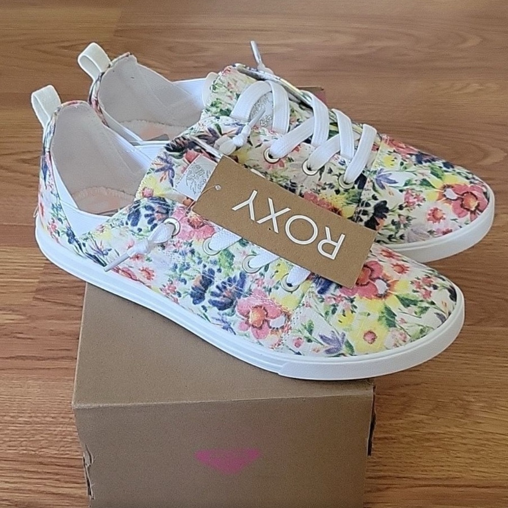 Roxy Floral Athletic Shoes - Multicolor - Picture 2 of 9